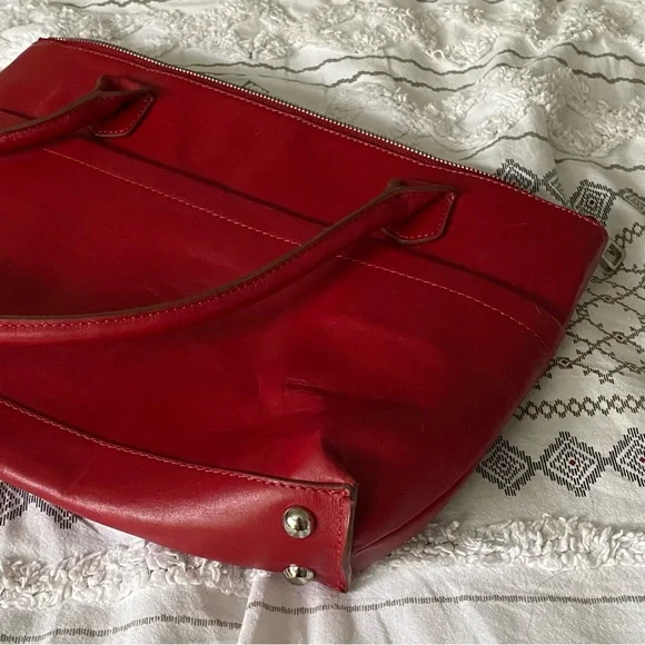 Red Leather Bag - Picture 9 of 12